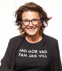 T-shirt - JAG GÖR VAD FAN JAG VILL - svart